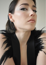 Charger l'image dans la galerie, Robe Upcyclé Black Feathers