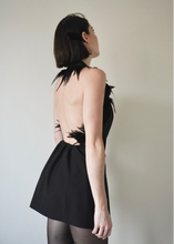 Charger l'image dans la galerie, Robe Upcyclé Black Feathers