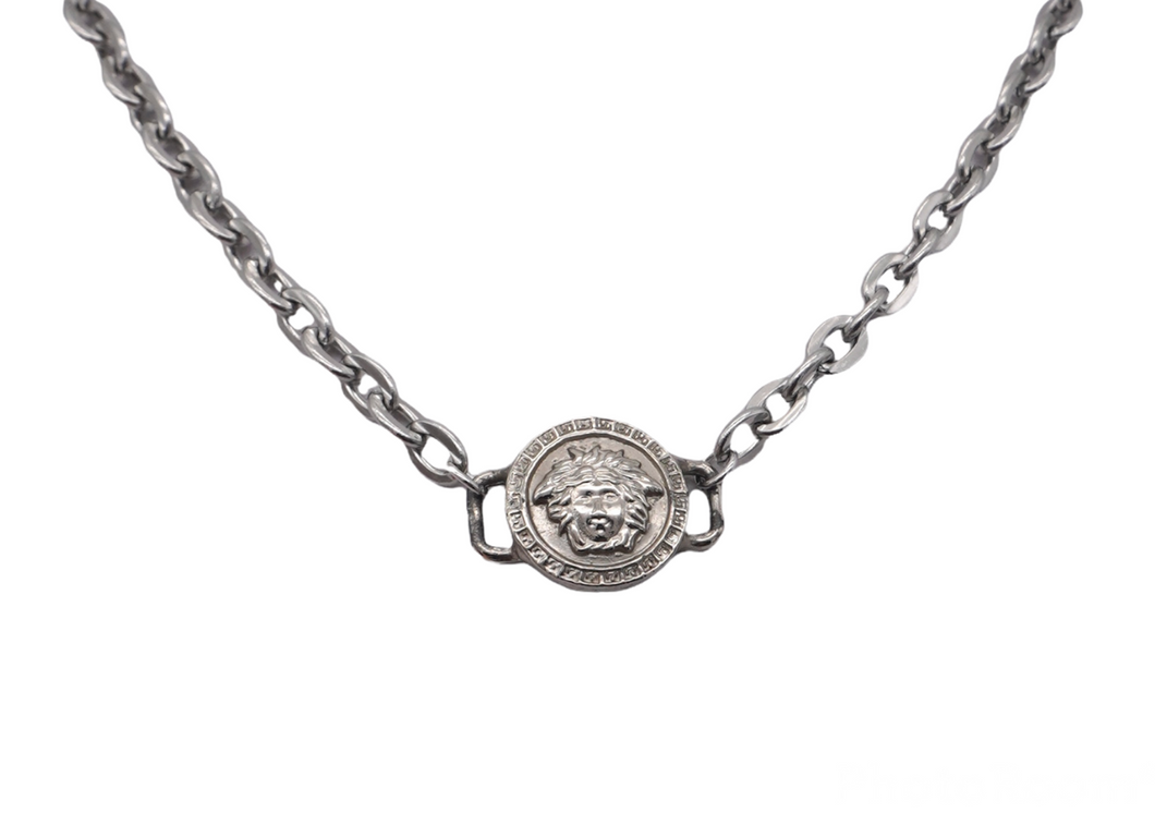 Choker Medusa Versace argenté