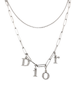 Charger l&#39;image dans la galerie, Pendentif Letter double chain Dior
